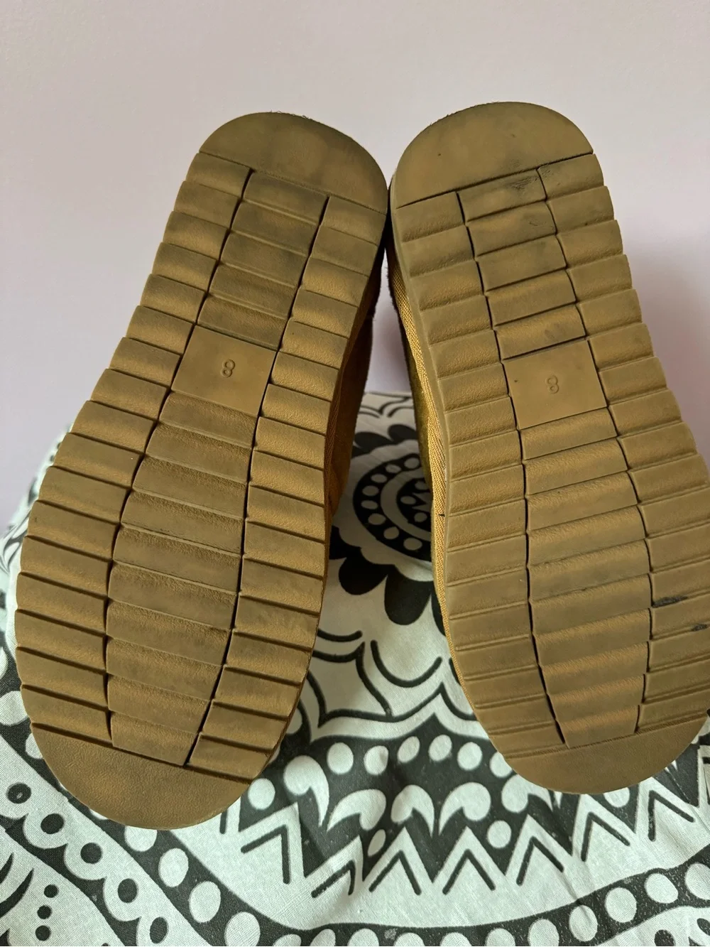 Menorcan Suede Ankle Booties in Camel - Unbranded